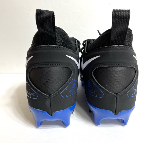 Nike Alpha Menace Pro 3 Football Cleats Sizes 8.5, 10 & 13 CT6649-007 Black Blue - Picture 3 of 6